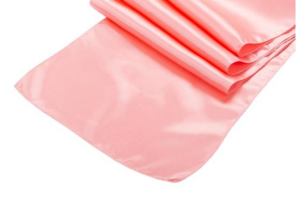 Coral Satin Runner