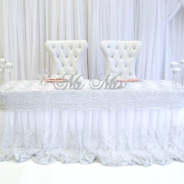 Head Table & Cake Table Skirting